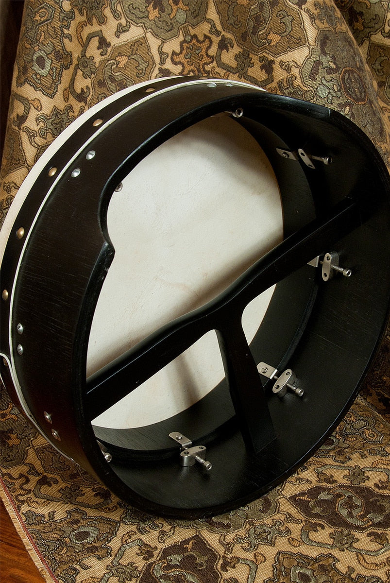 Roosebeck Bodhran, 14"x5", Plywood, Black, T-Bar