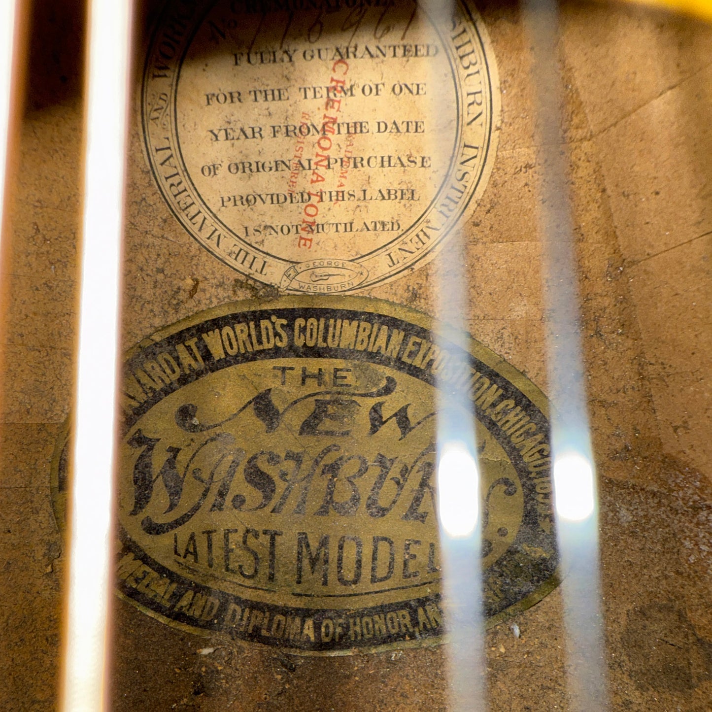 Washburn Bowl Back Mandolin, Style 115, c. 1905