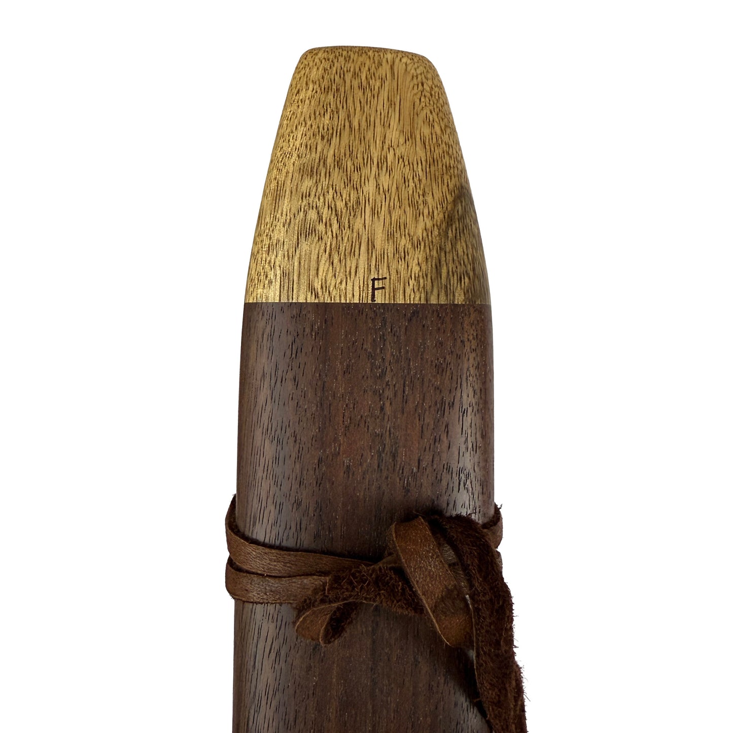 Native American Drone Flute in F minor by Nash Tavewa, Peruvian Black Walnut with Acacia Mouthpiece