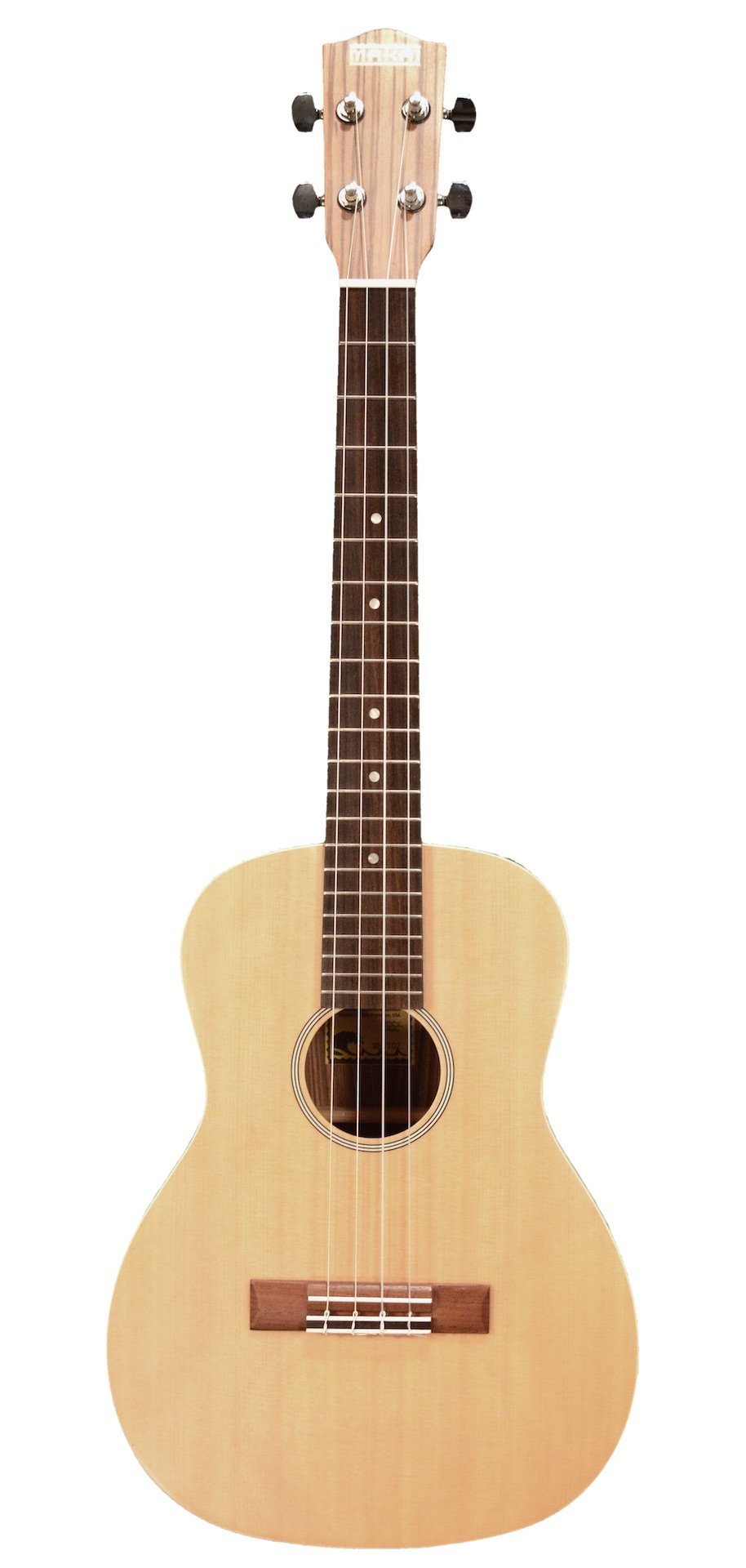 Makai MB-70Z Spruce Zebra Wood Baritone Ukulele Ukuleles Makai