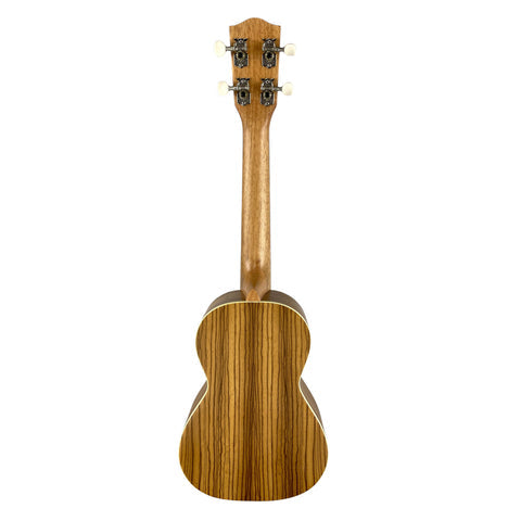 Makai MC-50Z Zebra Wood Concert Ukulele Concert Ukulele Makai