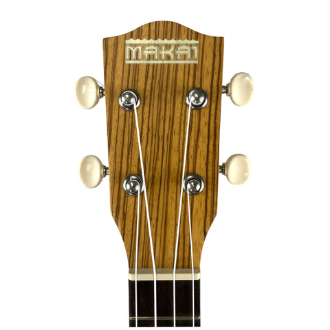Makai MC-50Z Zebra Wood Concert Ukulele Concert Ukulele Makai