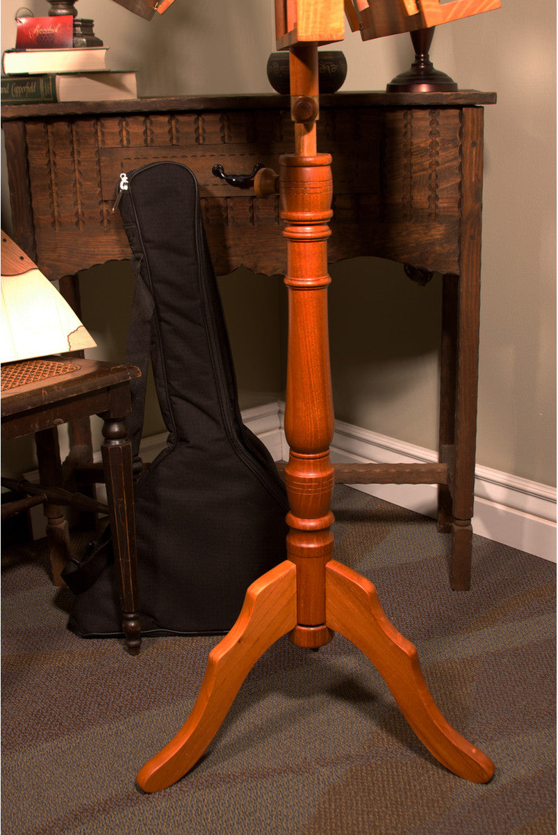 EMS Double Tray Regency Music Stand - Red Cedar Music Stands Early Music Shop
