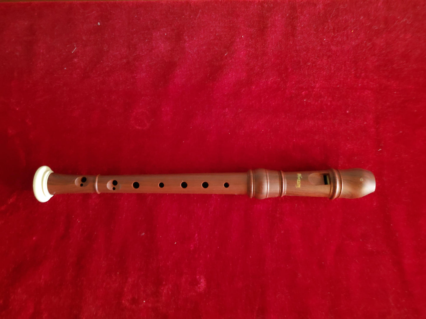 Woodnote Sopranino Baroque Recorder Wood Grain/Ivory Color Recorders Woodnote Music USA