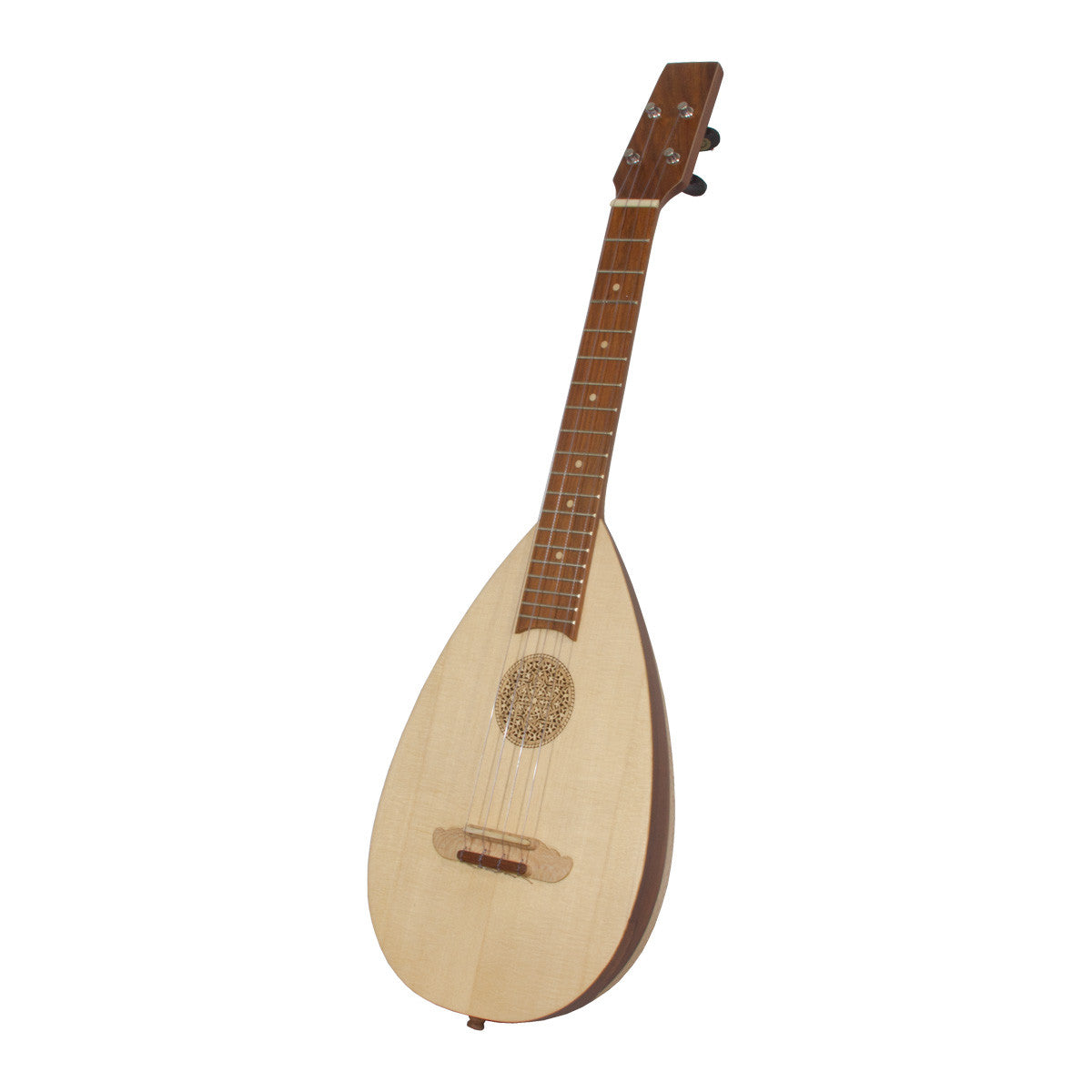 Roosebeck Baroq-ulele, Tenor, Variegated with Tuners Ukuleles Roosebeck