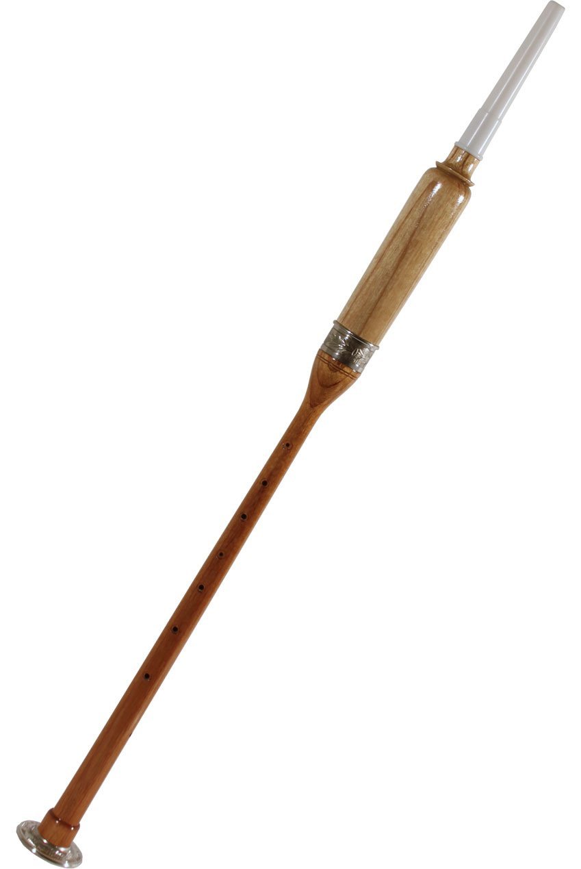 Roosebeck Long Practice Chanter Nickel Plated Ferrule & Sole 22.5-Inch - Red Cedar Bagpipes Roosebeck