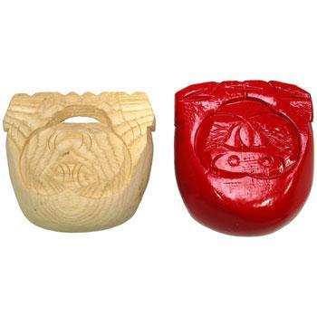 Temple Block, Wooden Fish, #7, 3" Blocks, Clappers & Sticks Lark in the Morning