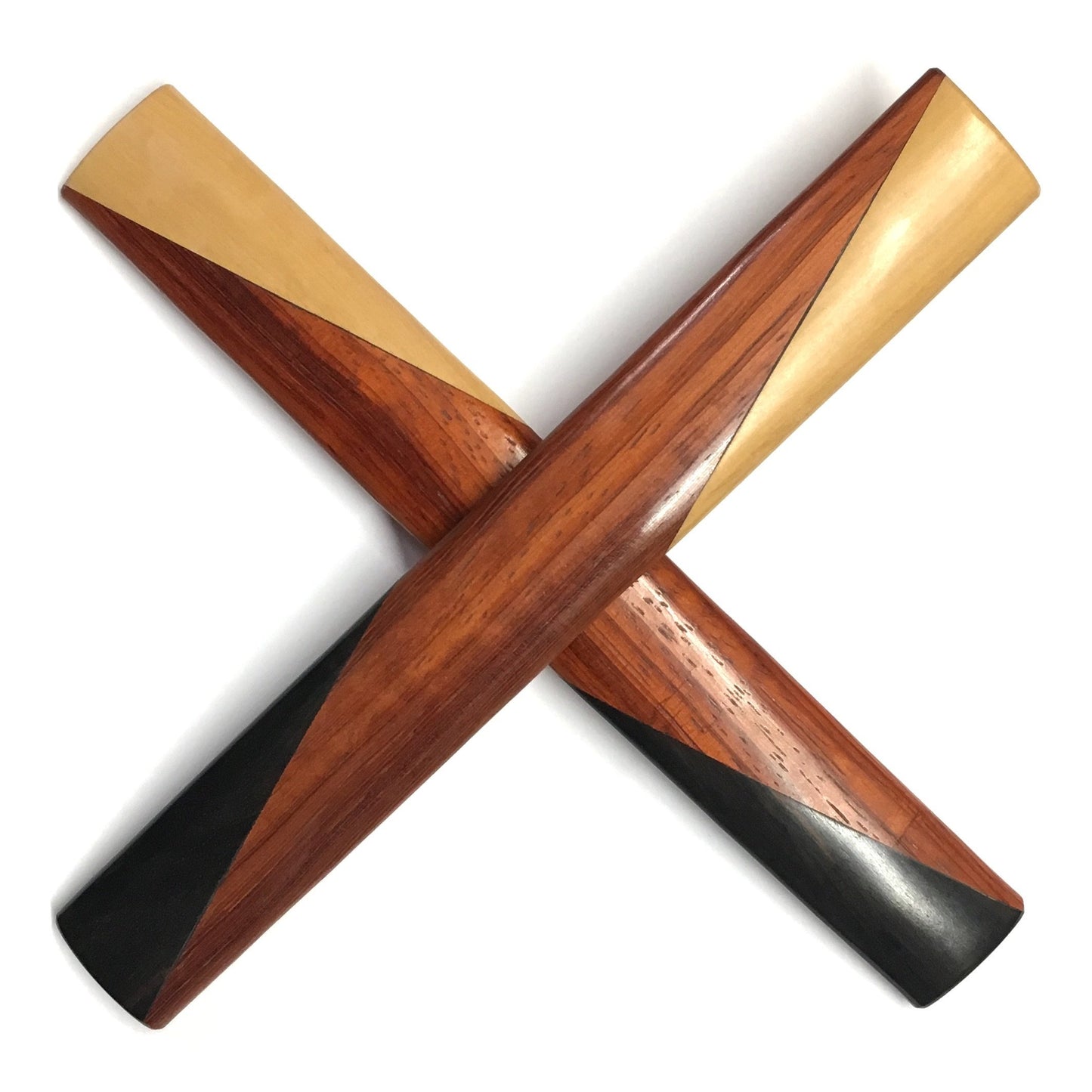 Mr Bones Musical Laminated Bones Ebony,  Vermillion Boxwood  Wood Pair Bones Lark in the Morning