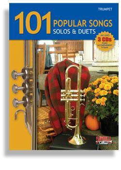 101 Popular Songs for Trumpet * Solos & Duets * with 3 CDs Media Santorella