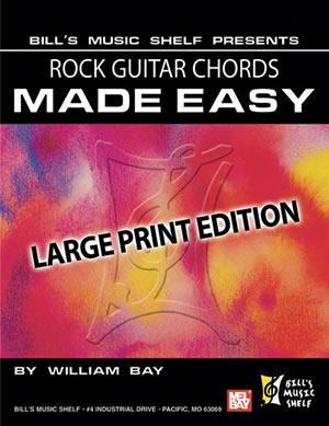 Rock Guitar Chords Made Easy, Large Print Edition Media Mel Bay