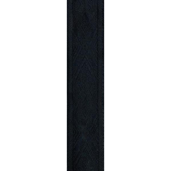 D'Addario Planet Waves 50MM Woven Strap-Black Satin w/ Pad Guitar Straps D'Addario/Planet Waves
