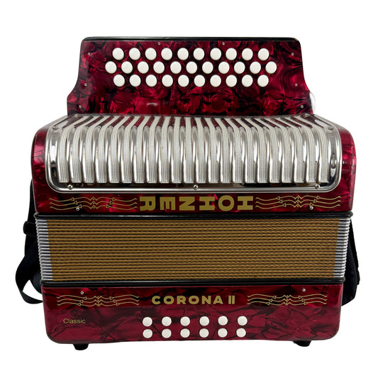 Hohner 31 Button Accordion, Corona II, A/D/G