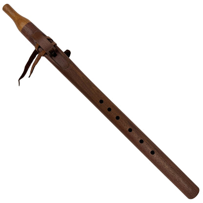 Native American Flute in F Minor by Nash Tavewa, Peruvian Black Walnut with Mahogany Mouthpiece