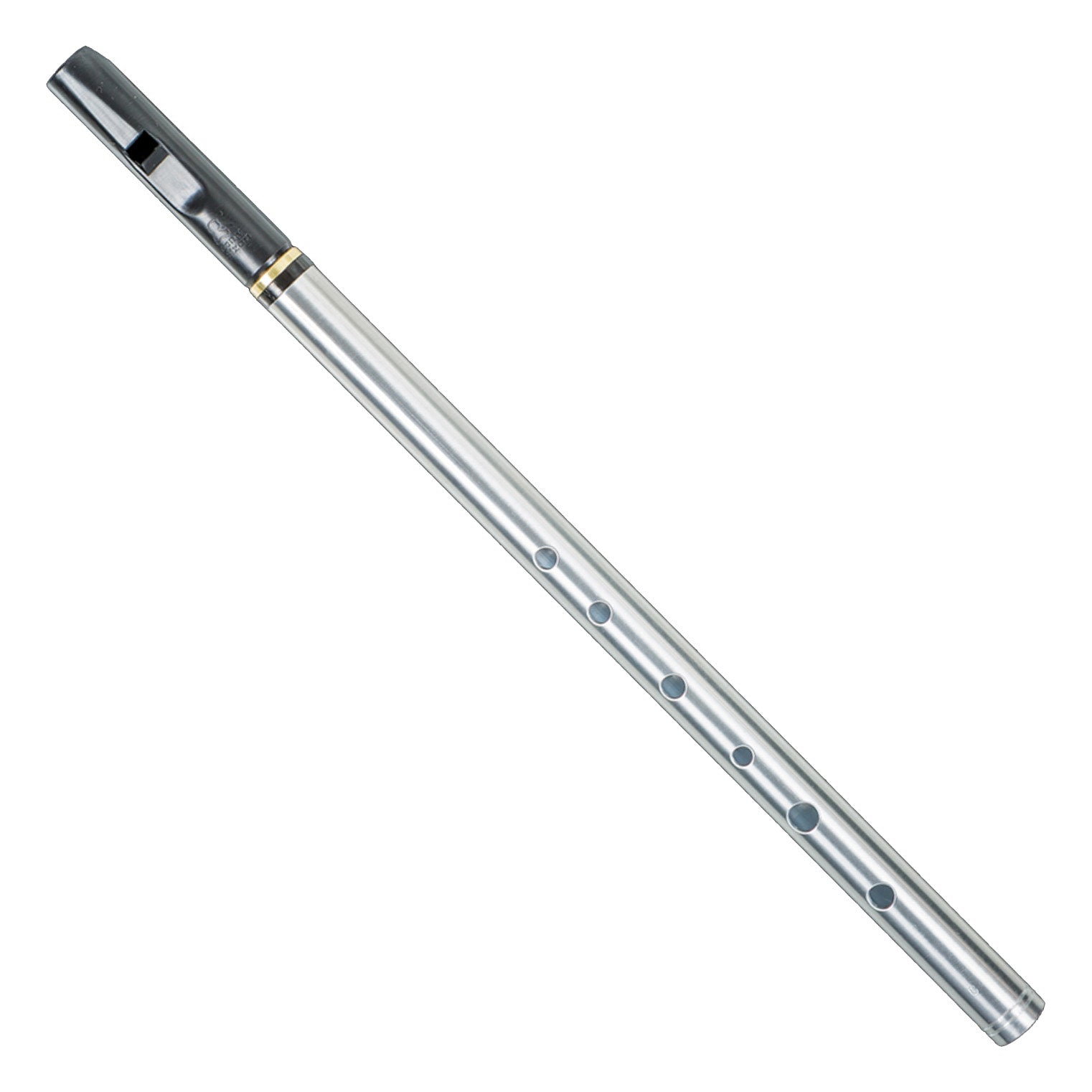 Dixon Tuneable Soprano D Whistle Alumnium Body Nickel Slide, DX006 Pennywhistles Tony Dixon   