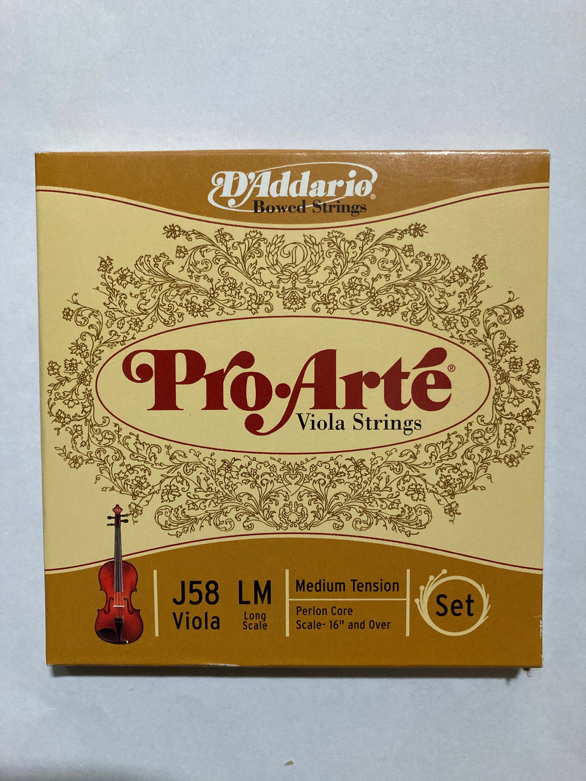 D'Addario Pro Arte Viola String Set, Medium Gauge Accessories_Strings D'Addario   