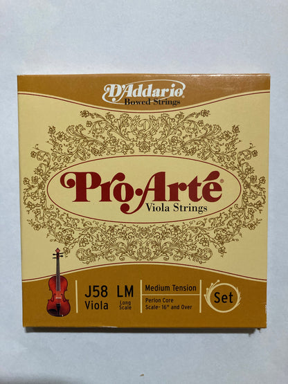 D'Addario Pro Arte Viola String Set, Medium Gauge Accessories_Strings D'Addario   