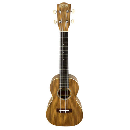 Makai MC-50Z Zebra Wood Concert Ukulele Concert Ukulele Makai   