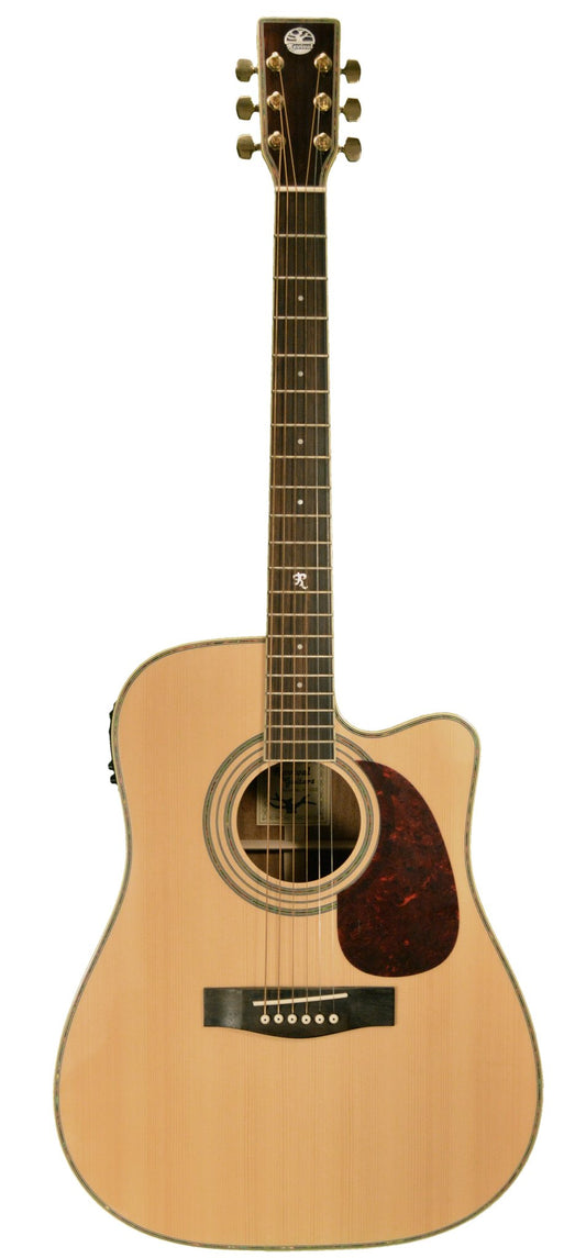 Revival RG-12CE Spruce, Black Walnut Dreadnought Cutaway Guitar Guitars Revival   