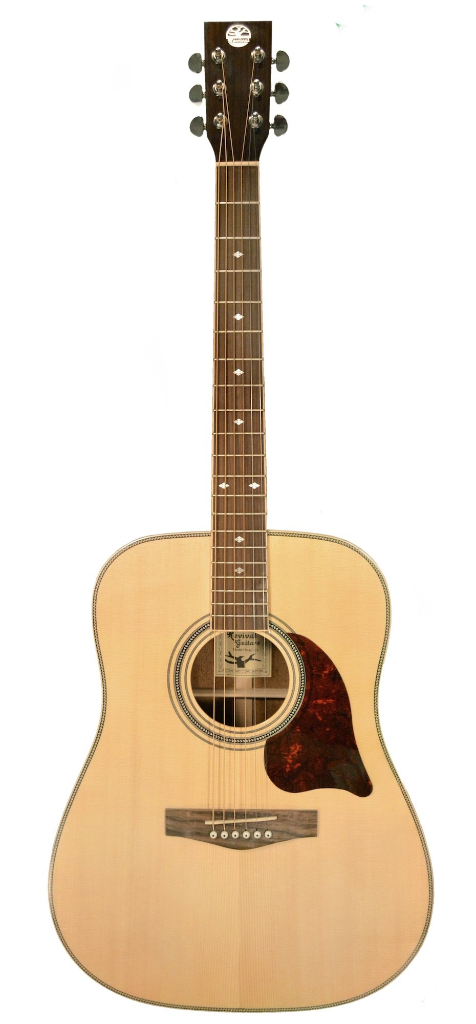 Revival RG-24 Glossy Solid Spruce, Black Walnut Dreadnought Guitar Guitars Revival   