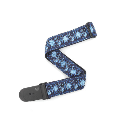 D'Addario NYLON WOVEN GUITAR STRAP Monterey Guitar Straps D'Addario Blue  