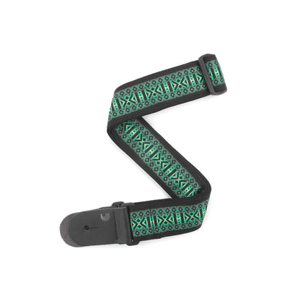 D'Addario NYLON WOVEN GUITAR STRAP Monterey Guitar Straps D'Addario Green  
