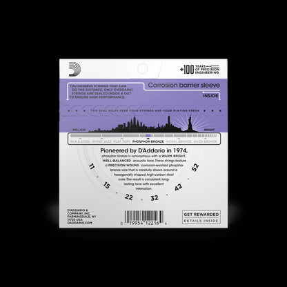 D'Addario Acoustic Guitar Custom Light Phosphor Bronze Strings EJ26 Accessories_Strings D'Addario   