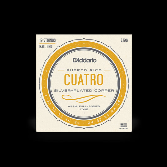 D'Addario Puerto Rican Cuatro 10 String Set, EJ96 Accessories_Strings D'Addario   
