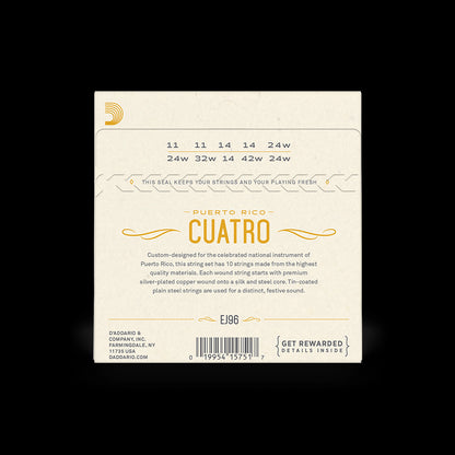 D'Addario Puerto Rican Cuatro 10 String Set, EJ96 Accessories_Strings D'Addario   