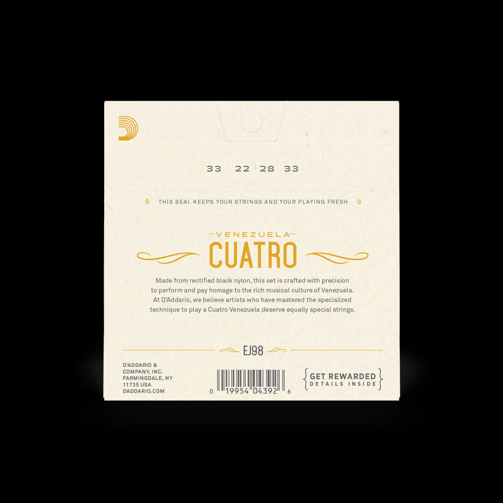 D'Addario Venezuela Cuatro Strings Accessories_Strings D'Addario   