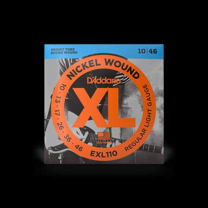 D'Addario Electric Guitar Nickel Wound, Regular Light Gauge, EXL110 Accessories_Strings D'Addario   