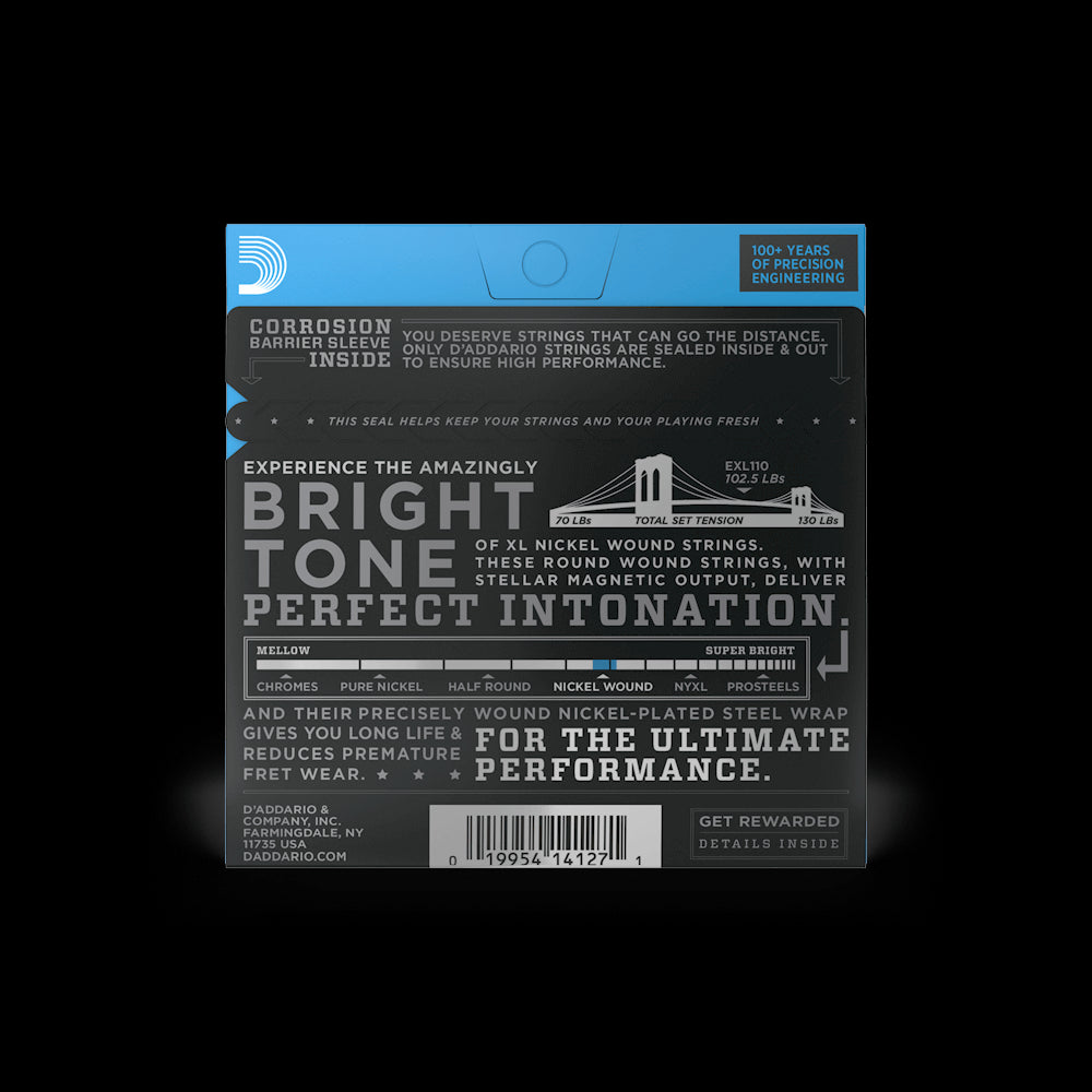 D'Addario Electric Guitar Nickel Wound, Regular Light Gauge, EXL110 Accessories_Strings D'Addario   