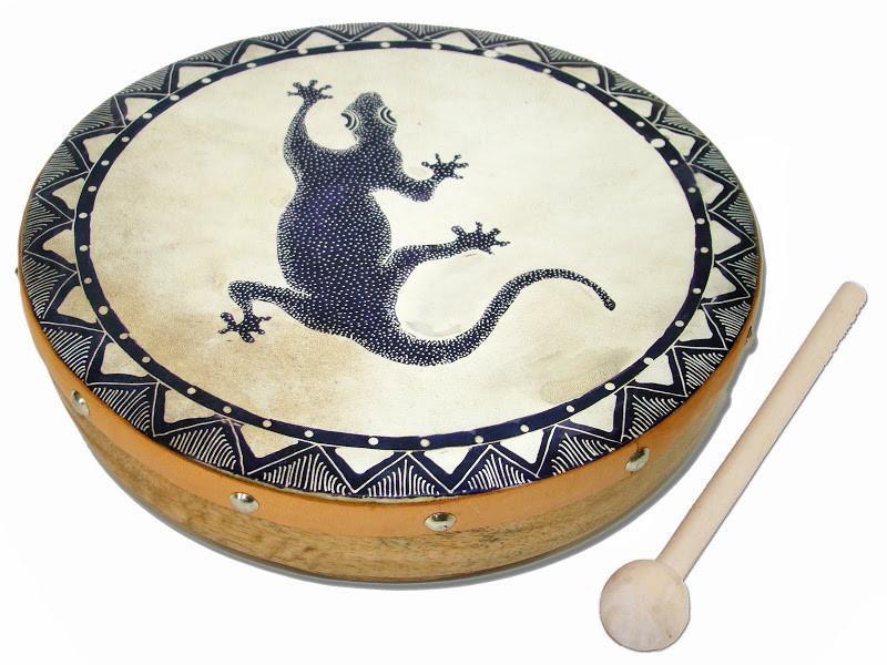 Indonesian Frame Drum - Gecko Frame Drums Lark in the Morning   