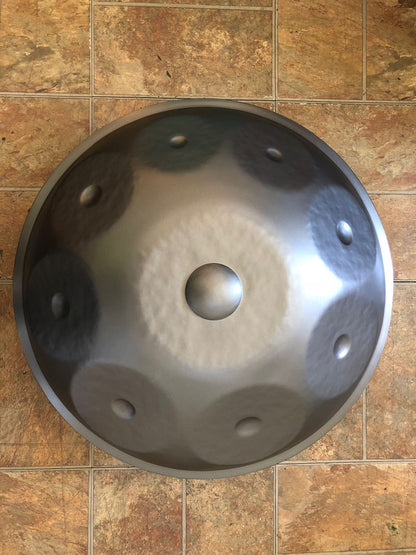 Small Elysium Handpan in G Minor, 22 inch Metal Hand Drums Lark in the Morning   
