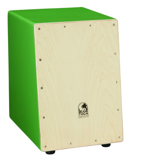 Toca Slant Front Small Cajon, Green (Jr. Cajon) Cajons Toca   